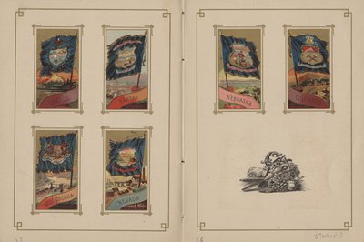 Tüm Milletlerin ve Amerika Birleşik Devletlerinin Bayrakları - Sayfa 35 ve 36, 1887 by George S. and Sons Harris