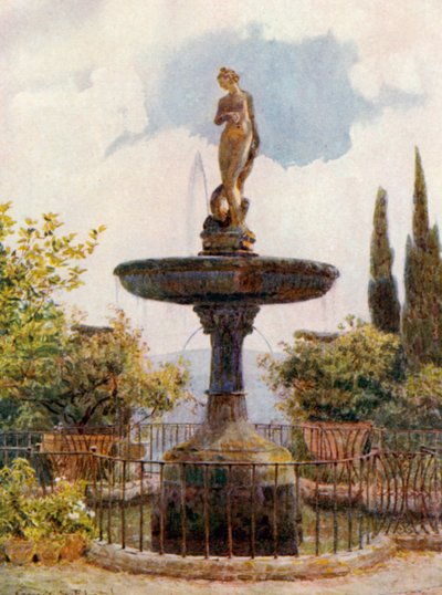 Asil Bir Çeşme (renkli taş baskı) by George Samuel Elgood