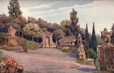 Üst Teras, Villa Imperiale, Cenova, 1900 by George Samuel Elgood