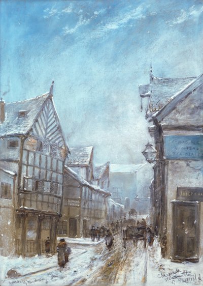Eski Cheapside, Warrington, 1864 by George Sheffield