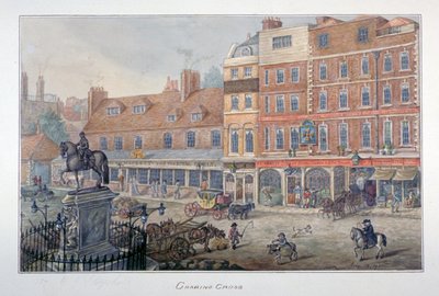 Charing Cross, Westminster, Londra, 1807 by George Shepherd