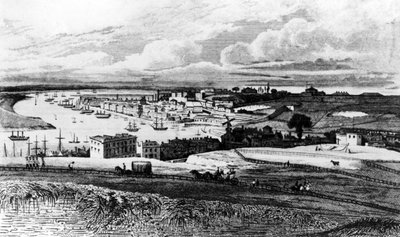 Chatham Dockyard from Port Pitt, engraved by R. Roffe, published in Ireland
