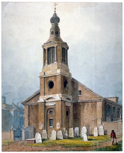 St Anne Kilisesi, Dean Street, Soho, Londra, 1828 by George Shepherd