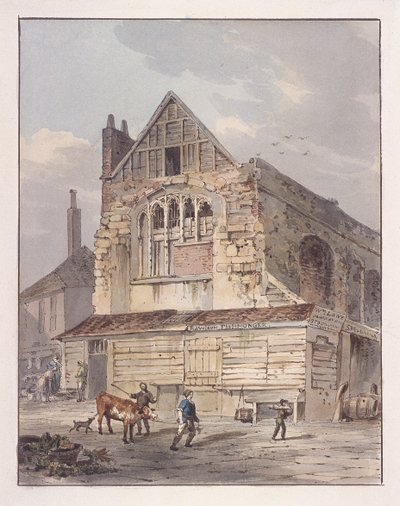 Leadenhall Şapeli, Londra, c1810 by George Shepherd