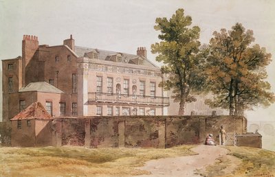 Millbank'taki Grosvenor Evi'nin görünümü, 1809 by George Shepherd