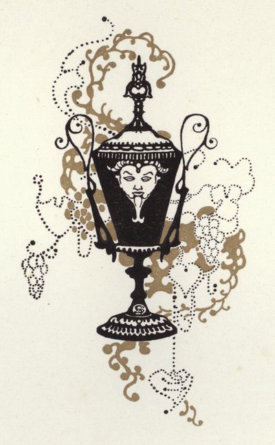 Max Beerbohm'un Mutlu İkiyüzlü için çizimi (renkli taş) by George Sheringham