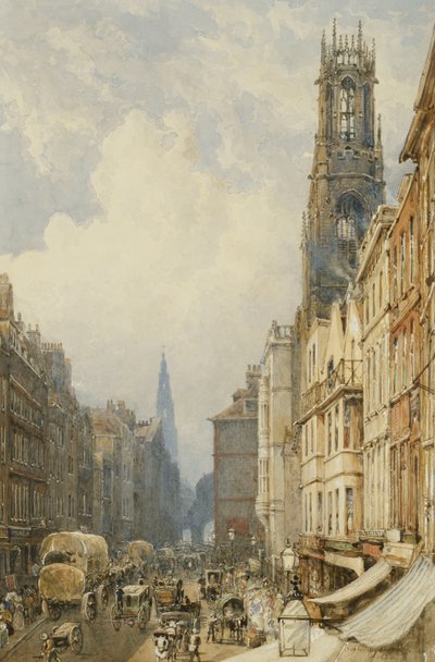 Fleet Street, Old St. Dunstans ve St. Clement Danes ile Temple Bar