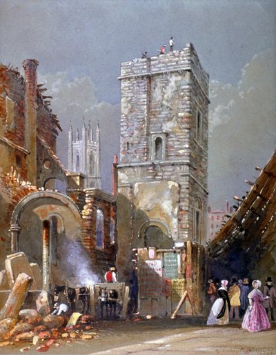 St Bartholomew-by-the-Exchange, Londra Şehri, 1842. by George Sidney Shepherd