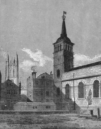 St Peters Kilisesi, Cornhill, Londra Şehri, 1811 1911 by George Sidney Shepherd