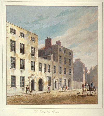 Eski Donanma Ödeme Ofisi, Eski Broad Street, Londra Şehri, 1811. by George Sidney Shepherd