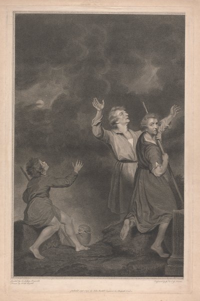 Şapelin Batı Penceresi, New College Oxford, Doğuş Sahnesinden Çobanların Hayranlığı by George Siegmund Facius