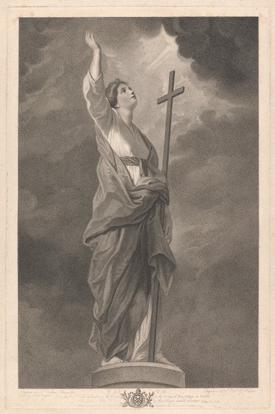 Şapelin Batı Penceresi, New College Oxford: Erdemler - İnanç by George Siegmund Facius