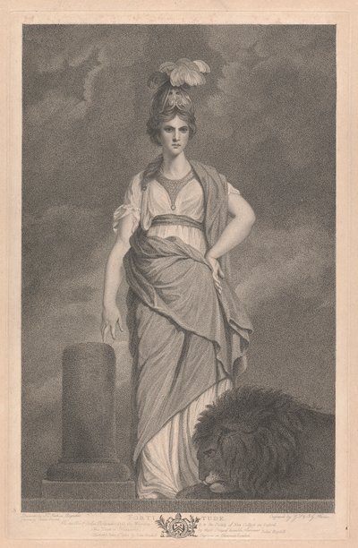 Şapelin Batı Penceresi, New College Oxford: Erdemler - Cesaret by George Siegmund Facius