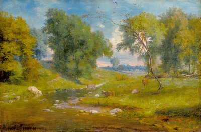 Çayırda (tuval üzerine yağlıboya) by George Snr. Inness