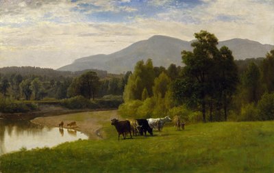 Pasture Lands, 1867 (gemide kağıt üzerine yağlı boya) by George Snr. Inness
