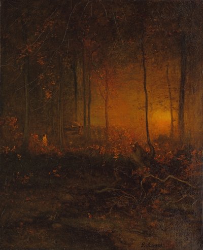 Güneşin Parıltısını İzlemek, 1887 by George Snr. Inness