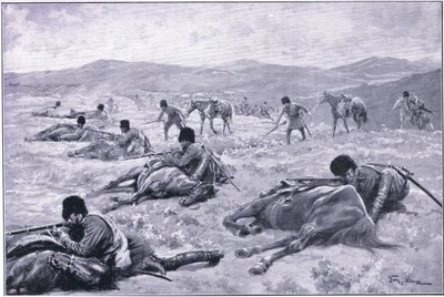 Bir Kazak ve atı: bir çatışma sırasında koruma sağlamak için bir cihaz, Cassells