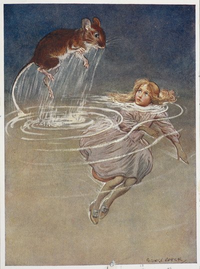 Alice gözyaşı havuzunda by George Soper