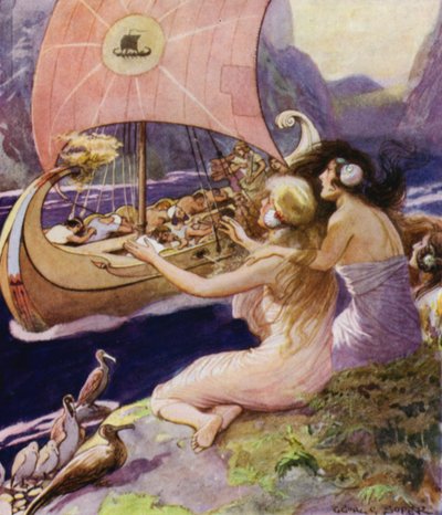 Jason ve Argonotlar: Sirenler (renkli taş) by George Soper