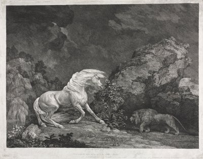 Aslan Tarafından Korkan Bir At, 1777. by George Stubbs