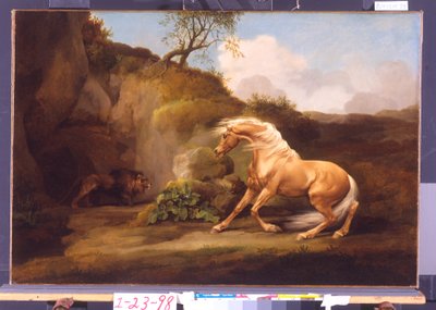 Aslan Tarafından Korkan Bir At, c.1790-5 by George Stubbs