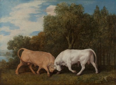 Dövüşen Boğalar by George Stubbs
