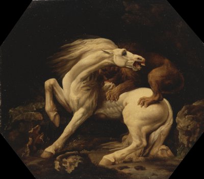 Aslanın Saldırdığı At (Bölüm C) by George Stubbs