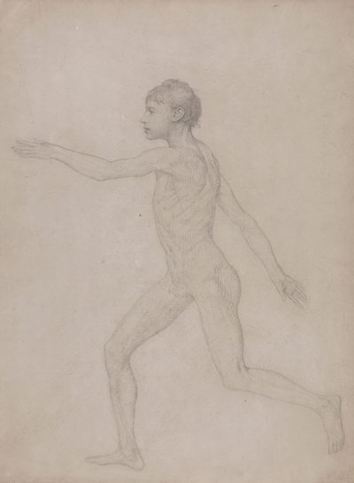 İnsan Figürü, Yandan Görünüm (Tablo VIII için son çalışma için ön taslak) by George Stubbs