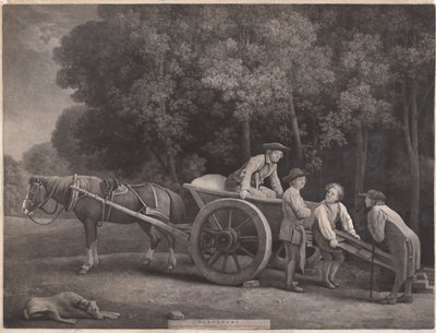 Sanatçı tarafından oyulmuş işçiler, pub. 1789 (aşındırma) by George Stubbs