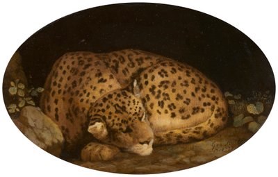 uyuyan leopar by George Stubbs
