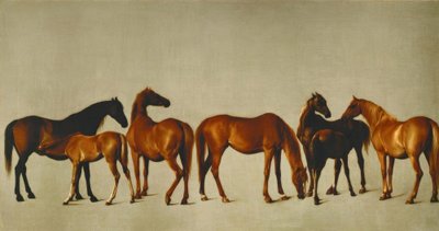 Filetolu kısraklar by George Stubbs