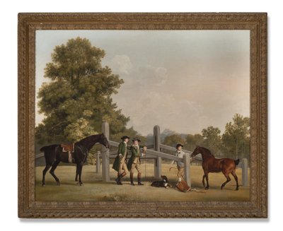 William Henry Cavendish-Bentinck, 3. Portland Dükü ve küçük kardeşi Lord Edward, 1767-68 by George Stubbs