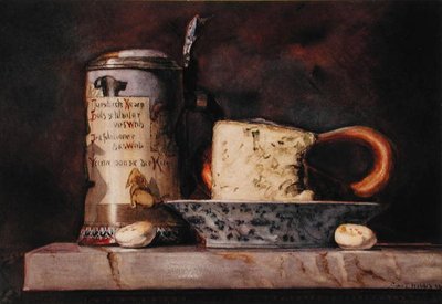 Peynir ve Stein ile natürmort by George Thompson Hobbs