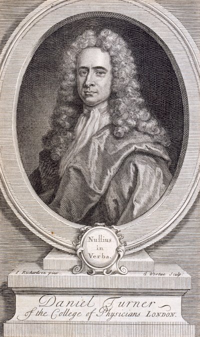 Daniel Turner, MD, LRCP, doktor, 1717 by George Vertue