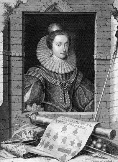Bohemyalı Elizabeth, c1700-1750. by George Vertue