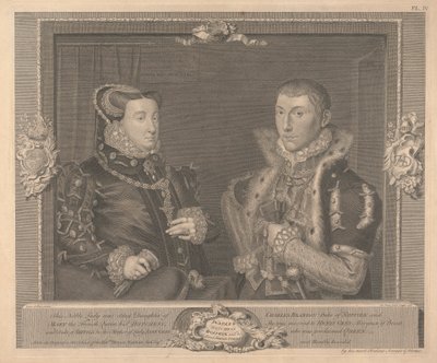 Frances Gray (kızlık soyadı Brandon), Suffolk Düşesi ve Kocası Adrian Strokes by George Vertue