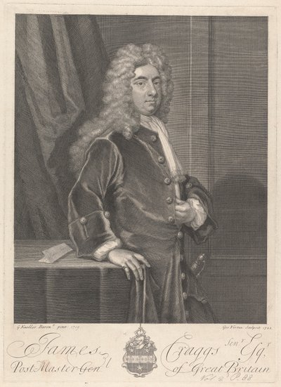 Yaşlı James Craggs by George Vertue