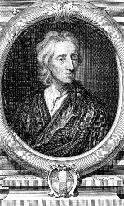 John Locke, İngiliz filozof, c1713 by George Vertue
