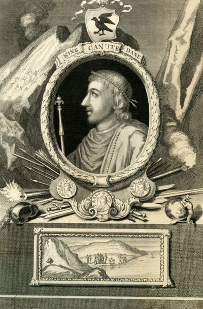 Danimarkalı Kral Canute, 1732. by George Vertue