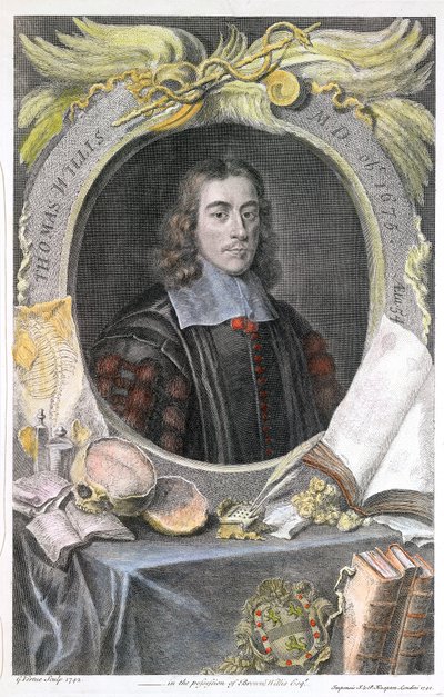 Thomas Willis, 17. yüzyıl İngiliz doktoru, 1742 by George Vertue