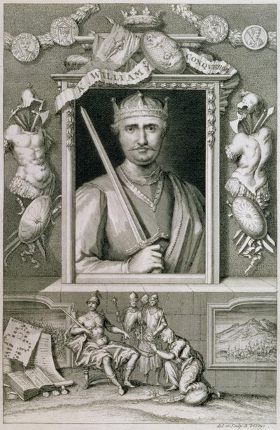 William I the Conqueror (1027-87) 1066'dan İngiltere Kralı, sanatçı tarafından oyulmuş (gravür) by George Vertue