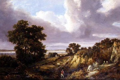 Gravesend yakınlarındaki kireç fırını by George Vincent