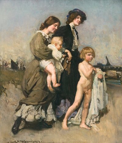 Tatil grubu (Yıkananlar) by George Washington Lambert