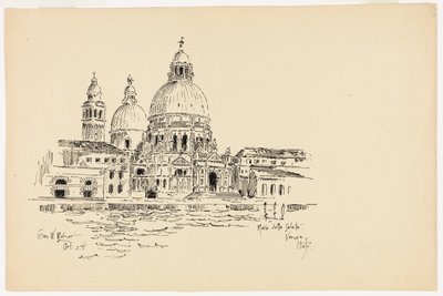 Sta. Maria della Salute, Venedik, İtalya, Seyahat Kroki by George Washington Maher