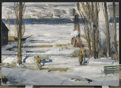 Bir Sabah Karı - Hudson Nehri, 1910 by George Wesley Bellows