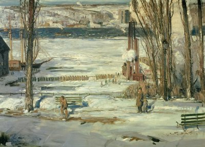 Sabah Karı - Hudson Nehri, 1910 by George Wesley Bellows