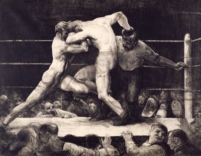 Sharkey's'de Bir Geyik (taş) by George Wesley Bellows