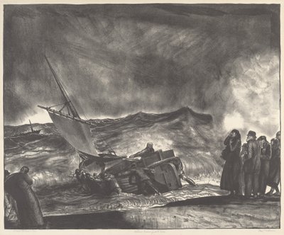 Allan Donn Denize Açılıyor, 1923. by George Wesley Bellows