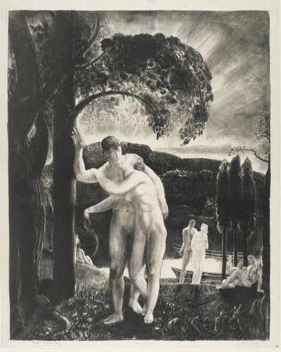 Amour, Men Like Gods serisi, 1923 (dokuma kağıt üzerinde lito) by George Wesley Bellows