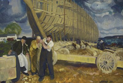 Gemi İnşaatçıları, 1916 by George Wesley Bellows